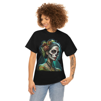 Day Of the Dead - Lady with Strife - Unisex Heavy Cotton Tee 34037