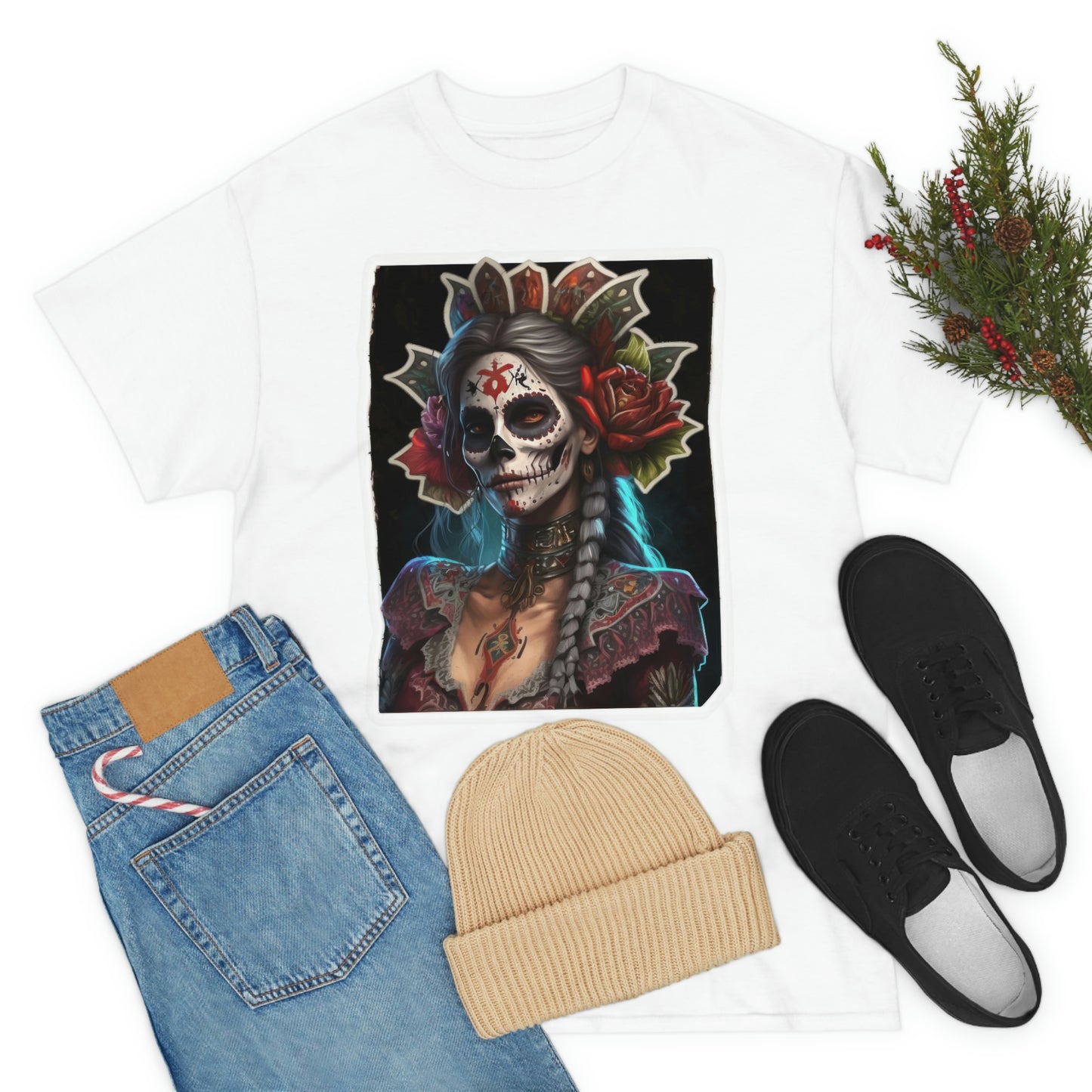 Day Of the Dead - Deadly Lady - Unisex Heavy Cotton Tee 34025