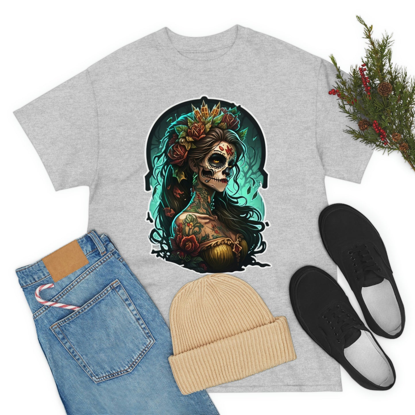 Day Of the Dead - Queen of Death - Unisex Heavy Cotton Tee 34027