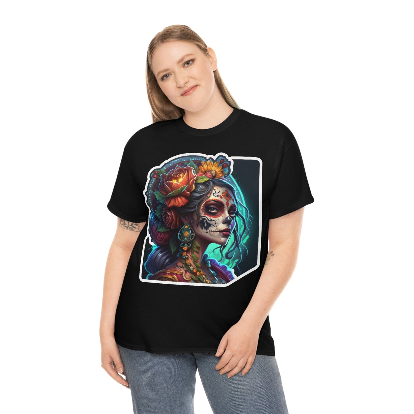 Day Of the Dead - Princess of Virtue - Unisex Heavy Cotton Tee 34036