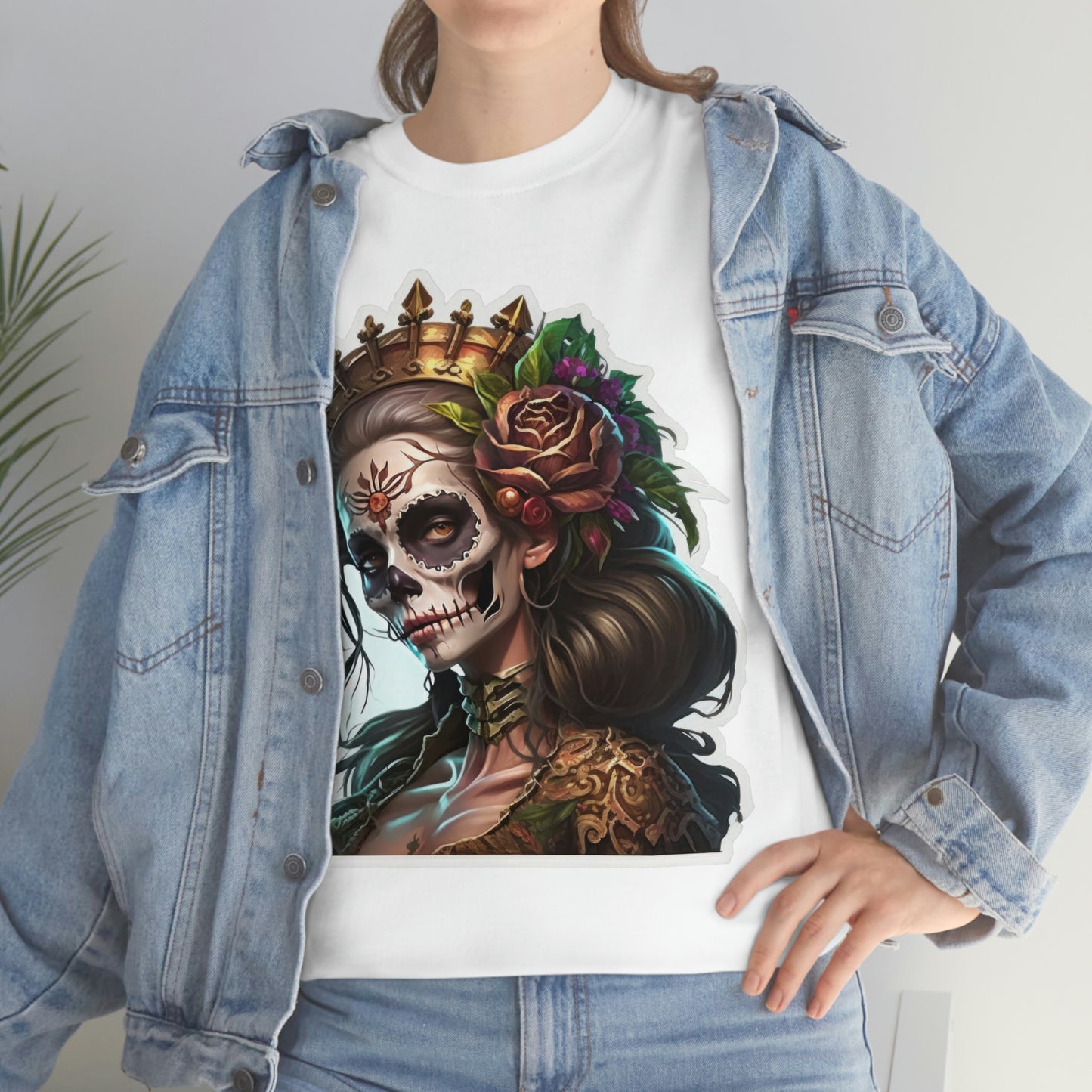 Day Of the Dead - Lady of the Rose - Unisex Heavy Cotton Tee 34035