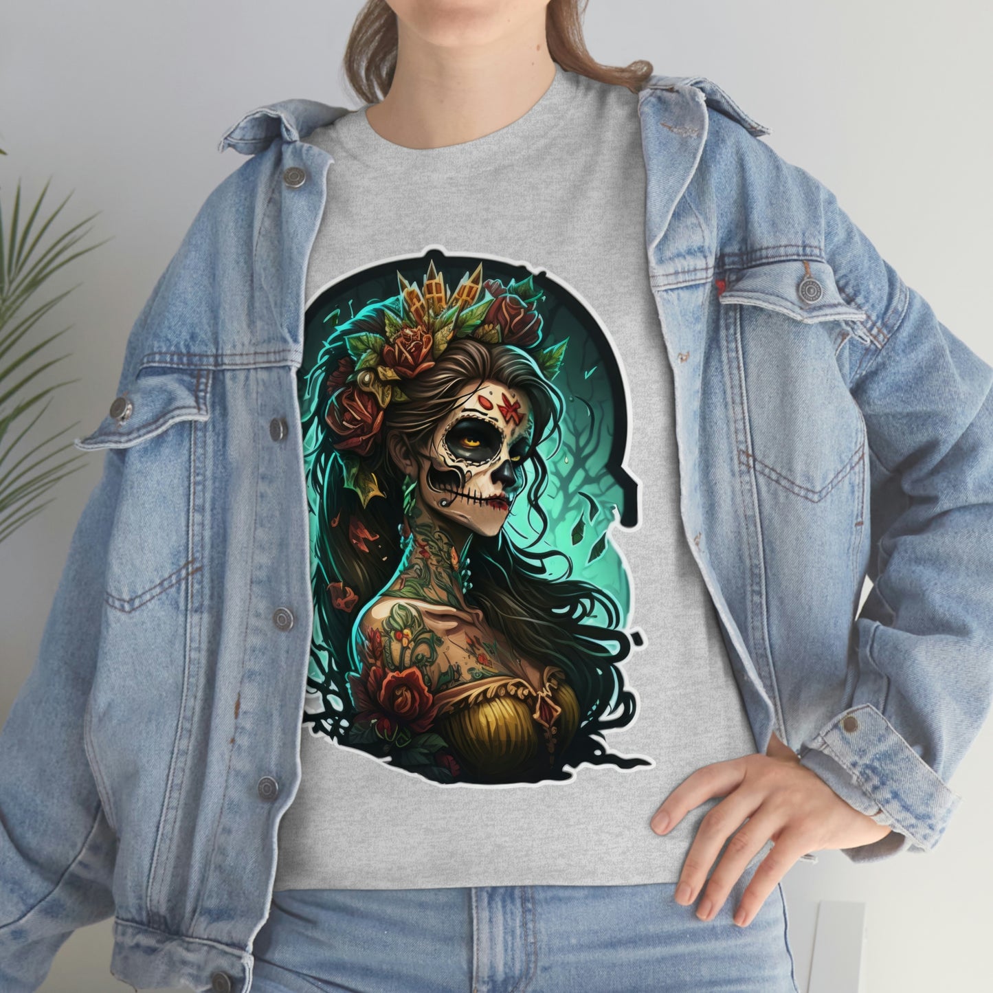 Day Of the Dead - Queen of Death - Unisex Heavy Cotton Tee 34027