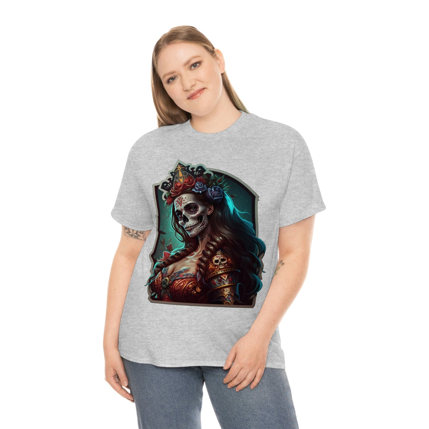 Day Of the Dead - Lady  Maria - Unisex Heavy Cotton Tee 34038