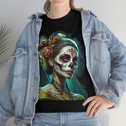 Day Of the Dead - Lady with Strife - Unisex Heavy Cotton Tee 34037