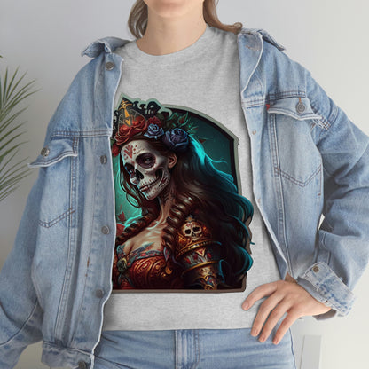 Day Of the Dead - Lady  Maria - Unisex Heavy Cotton Tee 34038